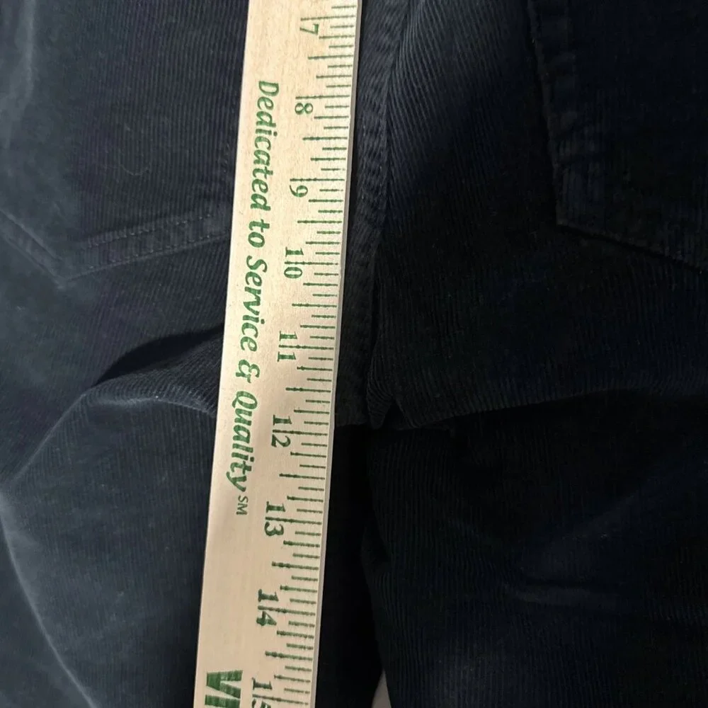 J Crew Corduroy Pants Black Women's 29 Straight Leg Stretch Jeans